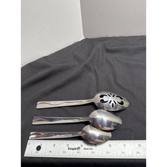 Cuisinart Riverside 5-Piece Stainless Steel Assorted Sugar Serving Teaspoon Tabl - Picture 6 of 12